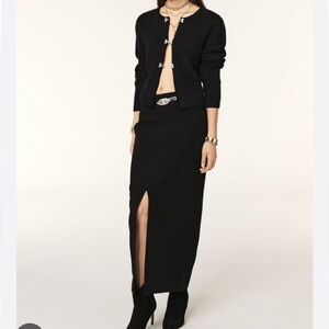 NWT ba&sh Black Pencil Skirt- Jupe Chirli